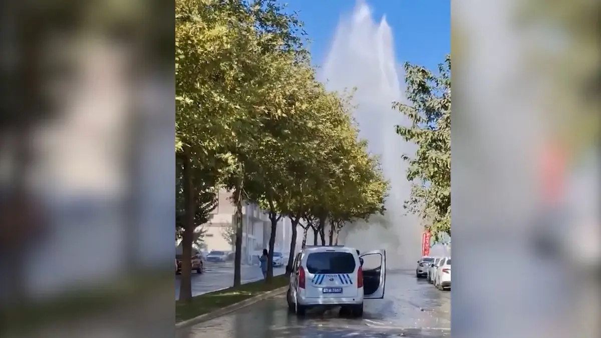 Şanlıurfa’da Su Borusu Patladı